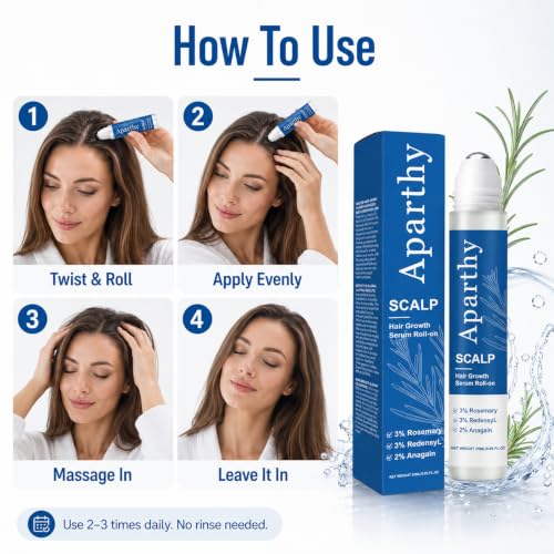 Hair Growth Serum Roll-On for Thicker Hair & Beard - 25ml