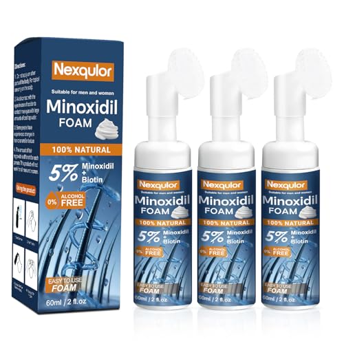 Minoxidil 5% Foam for Hair Growth for Men and Women – Fast-Absorbing Regrowth Treatment