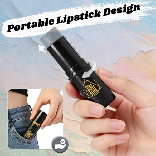 Light Blue Face Paint Stick - Waterproof Sports & Cosplay Makeup