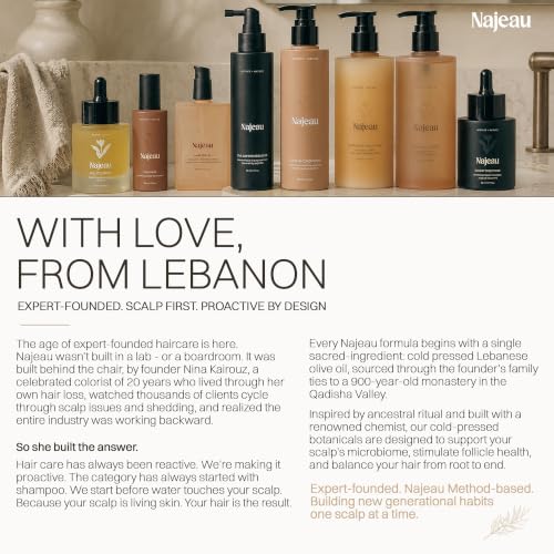 NAJEAU Hair Serum for All Hair Types with Marula & Argan Oils - Shine & Frizz Control