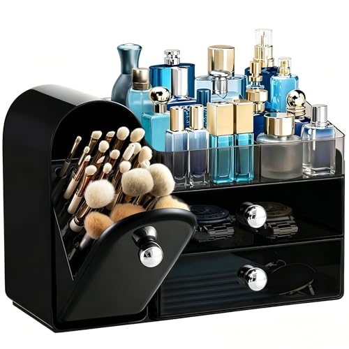 HBlife Makeup Organizer with Drawers & Brush Holder