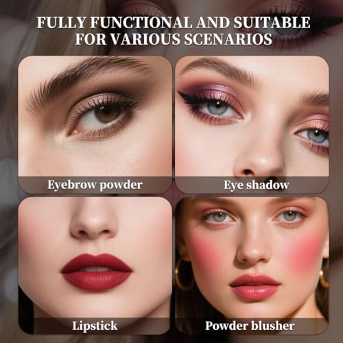Badhare 30-in-1 Full Face Makeup Set with Eyeshadow, Lipstick, Blush, Mirror & Brushes