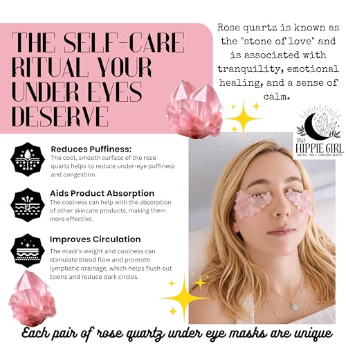 Crystal Under Eye Mask – Rose Quartz Cooling Eye Roller