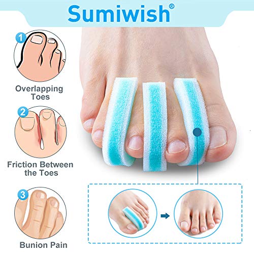 Foam Toe Separators - 10 Pack Breathable Toe Spacers