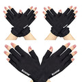 GSAFEME Fingerless Cotton Moisturizing Gloves for Dry Hands & Eczema - 3 Pairs