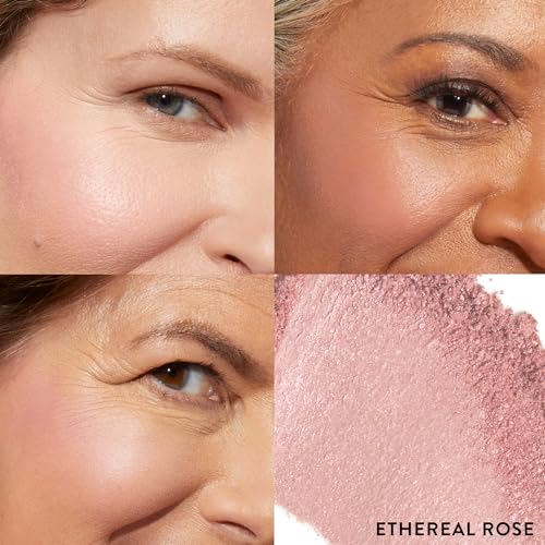 LAURA GELLER NEW YORK Baked Blush-n-Brighten Marbleized Blush - Ethereal Rose & Angled Brush 2pc Set