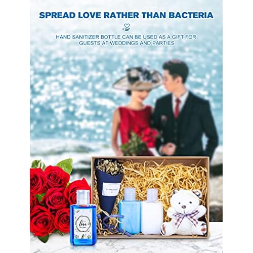 Empty Hand Sanitizer Travel Size Bottles, 2oz, 50 Pack, Plastic Clear Refillable Flip-Top Containers for Shampoo, Baby Shower