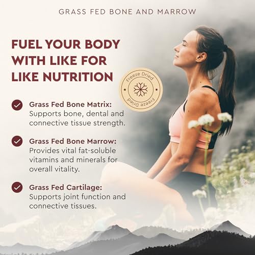 Grass Fed Beef Bone Marrow Supplement 180 Capsules
