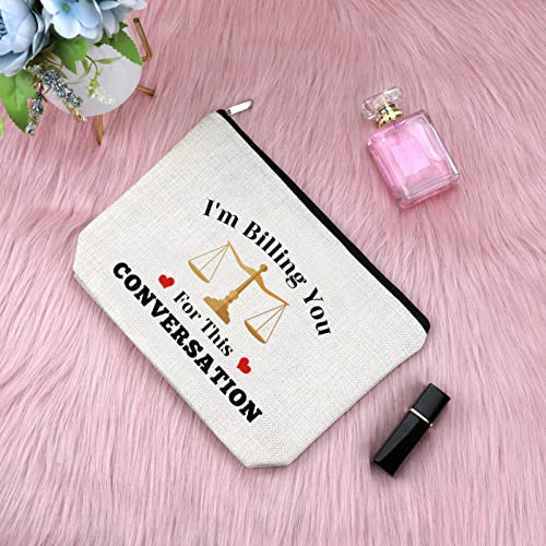 Sfodiary Lawyer Appreciation Gift Makeup Bag Funny Lawyer Gift Law School Gift for Student Birthday Graduation Gift for Law Student Attorney Retirement Christmas Gift for Women Travel Cosmetic Pouch