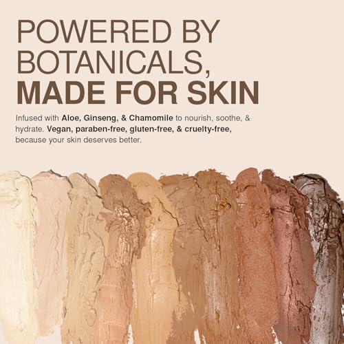 Palladio BUILD & BLEND Foundation Stick, Medium Coverage Buildable Contour Stick for Face, Ultra Blendable Creamy Formula for a Natural Shine Free Finish, Natural Beige