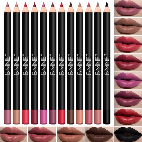 IS'MINE Matte Lip Liner Set - 12 Colors Longwear