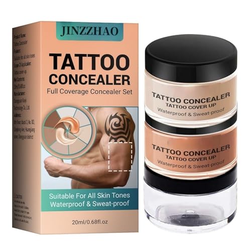 Waterproof Tattoo Cover Up Makeup - 2-Color Formula