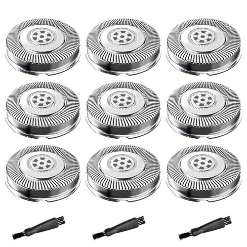 SH71/52 Replacement Heads Compatible with Philips Norelco Series 7000 & 5000, Upgraded SH71/SH70/52 Blades for Philips Shaver 7500 7530 S7311 S7370 S7371,9-Pack