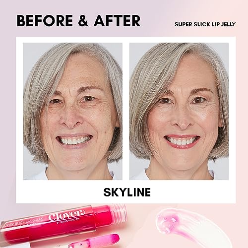 Clover Super Slick Lip Jelly - Non-Sticky Moisturizing Lip Gloss, Skyline