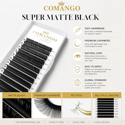 CoMango Cashmere Eyelash Extensions 2-Tray Set - 0.03-0.20mm