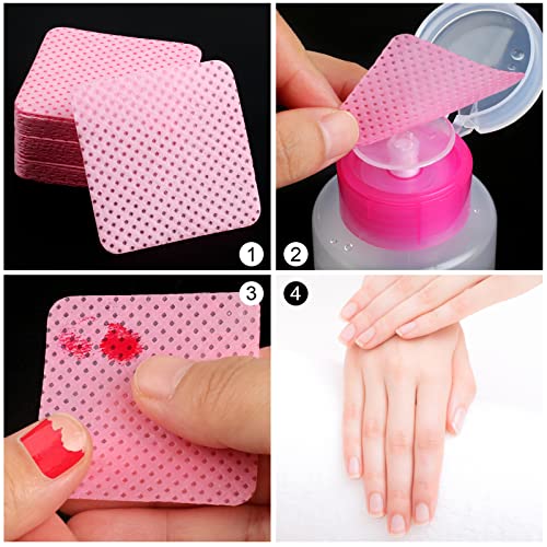 400 Eyelash Extension Glue Wipes + Pump Dispenser Bottle