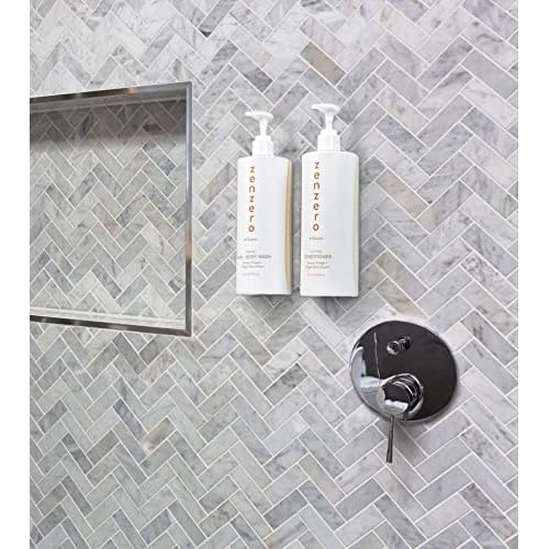 ZENZERO 2-in-1 Cleansing Hair and Body Wash Tarocco Orange + Ginger Root, Ginger and Citrus Body Wash and Shampoo 475 ml / 16.0 Fluid Ounce