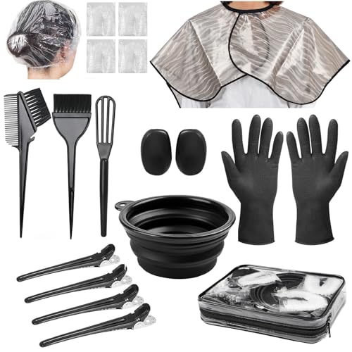 Xarchy 19-Piece Professional Hair Dye Kit with Applicators