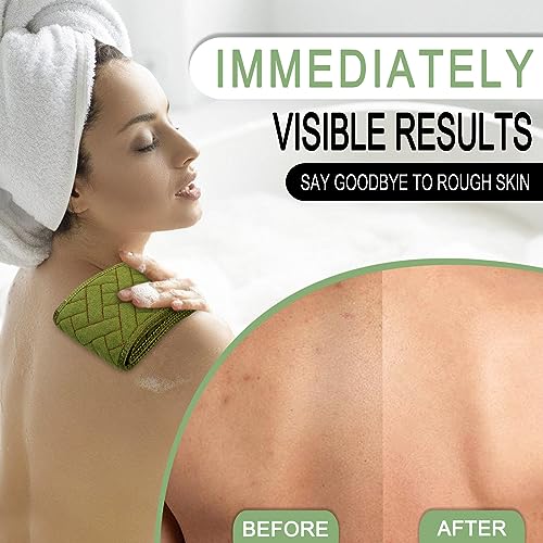 Eaxun 38.5" Exfoliating Back Scrubber with Dual Handles