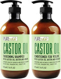 Castor Oil Shampoo & Conditioner Set - Sulfate Free, Volumizing