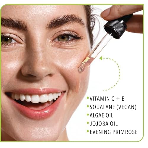 Hydrate & Glow Face Oil - Vitamin C & E Serum | Freshly Made & 100% Natural | Boosted Hydration & Enhanced Elasticity & Firmness - Handcrafted in Santa Barbara, CA