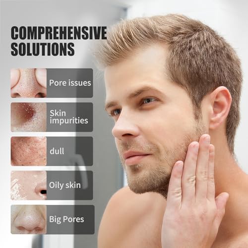 JVR Blackhead Remover Mask + Face Scrub for Men + Face Moisturizer Cream Anti Aging Cream, Charcoal Peel Off Black Mask, Facial Mask Purifying and Deep Cleansing for All Skin Types