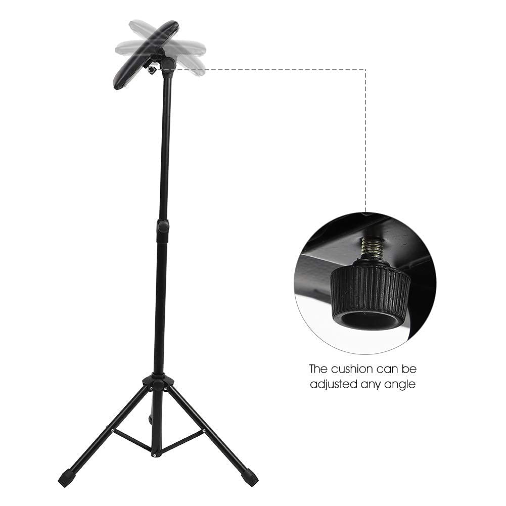 Armrest, Height Adjustable Tripod Arm Stand Foldable Foam Pad Arm Bar Leg Rest Studio Stand Workstation with PU Leather Pad for Studio Salon Supplies Tool