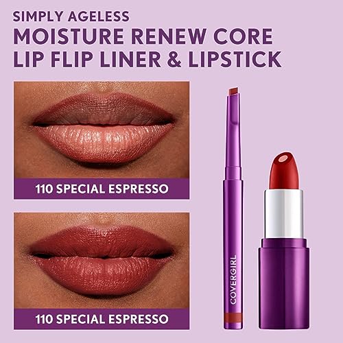 COVERGIRL Simply Ageless Lip Flip Liner, Precious Mauve, Pack of 1