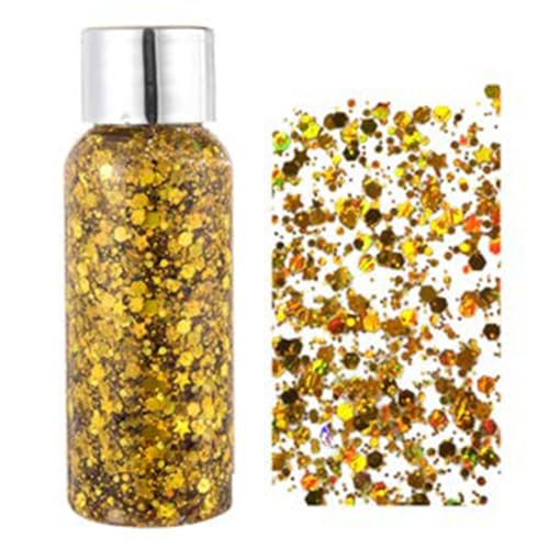 Body Glitter Gel - Chunky Mermaid Sequins, Long-Lasting