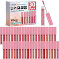 AZEN 30 Pack Lip Gloss Set - Shimmery High Shine Colors