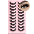 FARRED 14mm Cat Eye Wispy Mink Lashes - 10 Pairs