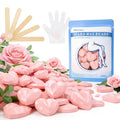 Chulan Hard Wax Beads, 400g Heart Hypoallergenic Wax Beans for Sensitive Skin, Unscented Waxing Bead for Coarse Hair Removal, Brazilian Waxing, Facial, Bikini, Legs, Armpits Women Home Pink