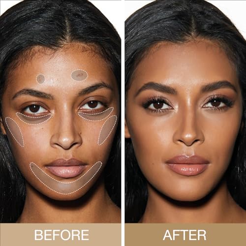 GEUUFEA Matte Foundation Stick Brown #02, Full Coverage Waterproof Contour, Long Lasting Moisturizing, 0.35 oz