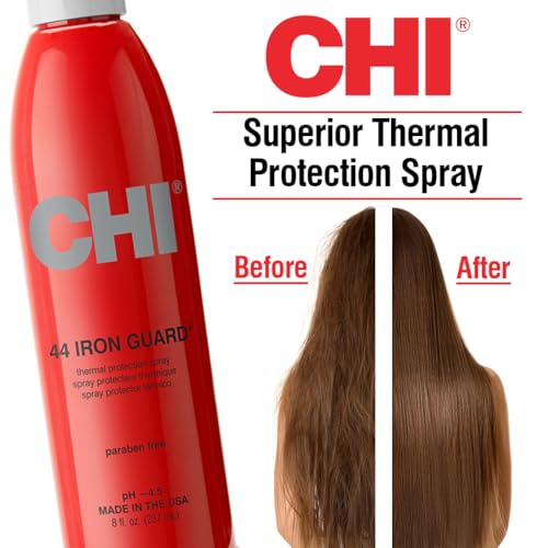 CHI 44 Iron Guard Heat Protection Spray - 8 Fl Oz for Frizz Control