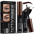 Cilrofelr Tattoo Peel Off Eyebrow Gel, 3-Day Waterproof Brow Tint (2 Pack)