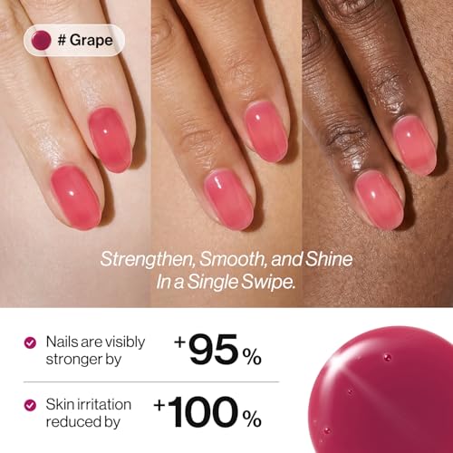 ohora Grape 2-in-1 Sheer Nail Polish & Strengthener – Glossy, Nail Care