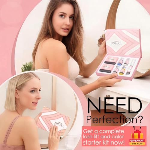 ECOFAN Lash Lift and Color Kit - DIY Perm for Fuller, Brown Lashes