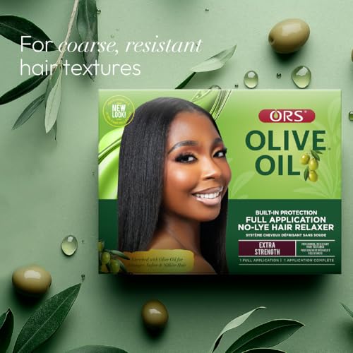 ORS Olive Oil No-Lye Hair Relaxer Extra Strength (4 Pack)