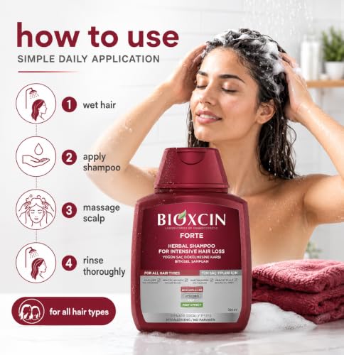 BIOXCIN Herbal Shampoo for Hair Loss & Thicker Hair Care