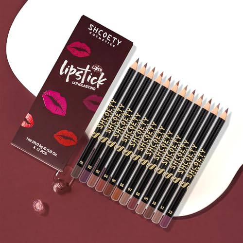 24 Matte Lip Liner Pencils Set | Waterproof Longwear