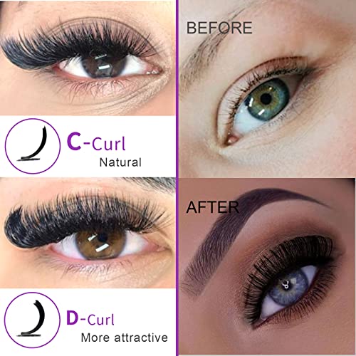 3D D Curl 15mm Wispy Mink False Lashes - 10 Pairs