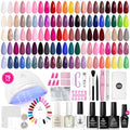Beetles 45 Color Gel Nail Kit with UV Lamp & Tools