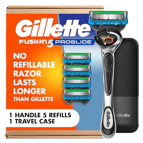 Gillette Fusion5 ProGlide Men's Razor with 5 Blades & Travel Case