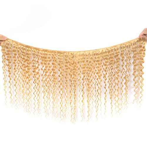 613 Deep Wave Bundle Blonde Human Hair 3 Bundles Brazilian Unprocessed Virgin Hair Extensions Double Weft Bundle For Women 26 28 30 Inch