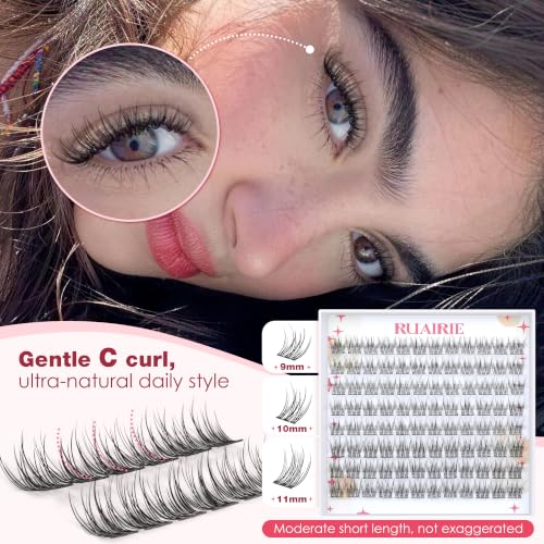 Natural Wispy Lash Clusters 9-11MM DIY Eyelash Extensions 96pcs
