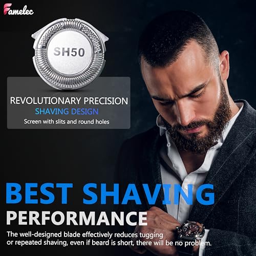 SH50 Blades Head for Philips Norelco Series 5000 (S5xxx), Electric Razor Compatible with Norelco 5000 Series Shaver Replacement Heads, Fit for Models S5660/84, S5590/81, S5290/88, S5210/8