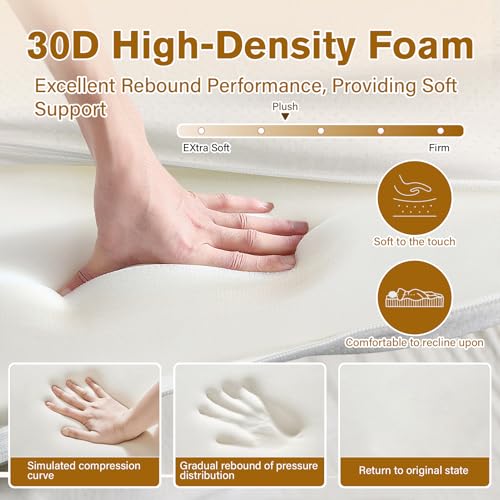 Massage Bed Topper 73x29x2 Inch Foam Pad with Removable Cover
