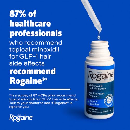 Rogaine Extra Strength 5% Minoxidil Men's Hair Regrowth Solution, 3-Month Supply
