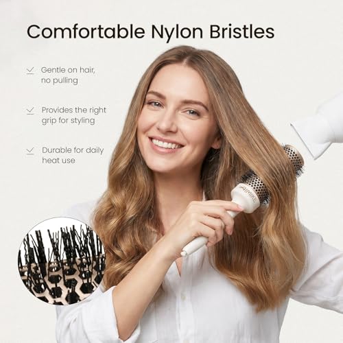 AIMIKE NaturaVol Round Brush for Blow Drying & Styling - 1.7" Barrel