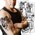 Kotbs Temporary Tattoo Sheets - 6 Pack Waterproof